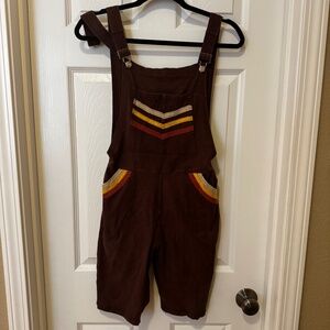 Overalls shorts hippy